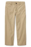 Polo Ralph Lauren Boy's Flat Front Chino Pants In Brown