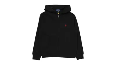 Pre-owned Polo Ralph Lauren Kids Fleece Full Zip Hoodie In Black