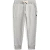 Polo Ralph Lauren Grey Cotton Track Pants In Gray