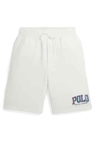 Polo Ralph Lauren Kids' Big Boys Madras-logo Fleece Short In Nevis