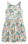 Polo Ralph Lauren Girl's Sleeveless Floral Poplin Day Dress In Portia Floral