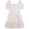 Polo Ralph Lauren Floral Smocked Cotton Jersey Dress In Meadow Floral/fruit Dove