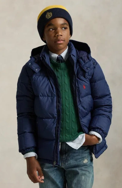 Polo Ralph Lauren Kids' Gorham Water Repellent 650 Fill Power Down Jacket In Blue