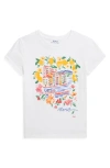Polo Ralph Lauren Girls Portofino Print T-shirt In White