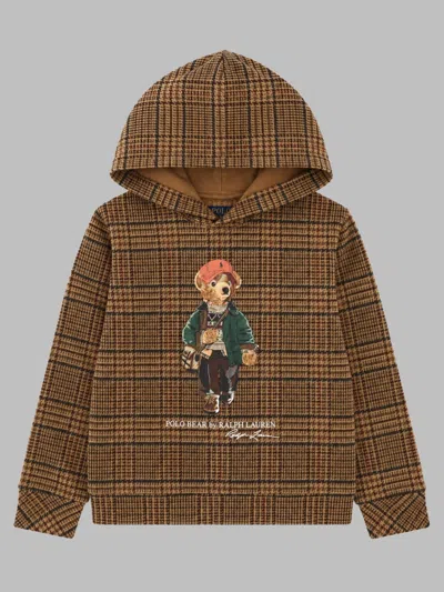 Polo Ralph Lauren Kids Knit Pullover Sweatshirt In Brown