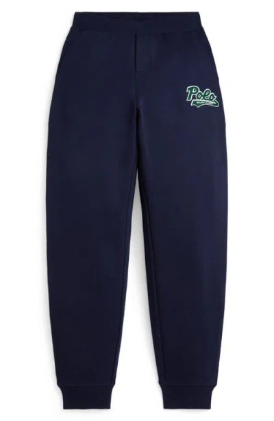 POLO RALPH LAUREN POLO RALPH LAUREN KIDS' LOGO APPLIQUÉ JOGGERS