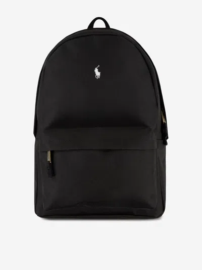 Polo Ralph Lauren Kids Logo Backpack In Black
