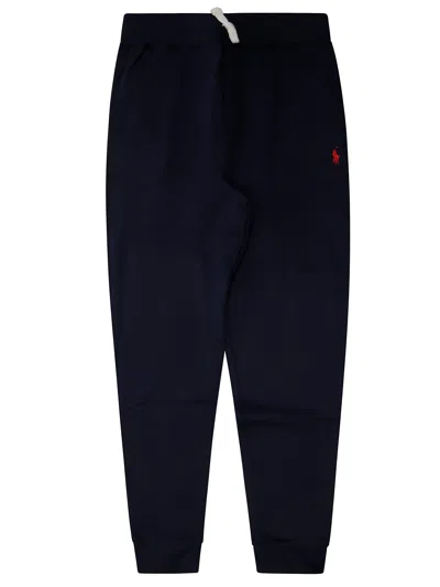 Polo Ralph Lauren Kids' Logo Embroidered Sweatshirt Base Trousers In Black
