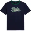 Polo Ralph Lauren Big Boys Logo Color Blocked T-shirt In Blue