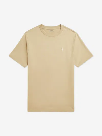 Polo Ralph Lauren Kids Logo T-shirt In Beige