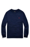 Polo Ralph Lauren Cotton-blend-fleece Sweatshirt In Blue