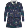 Polo Ralph Lauren Kids' Long Sleeve Top & Skirt Set In Multi