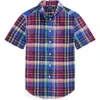Polo Ralph Lauren Big Boys Plaid Short-sleeve Shirt In Multi