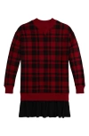 Polo Ralph Lauren Ralph Lauren Buffalo Check Fleece Dress In Multi