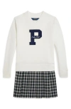 Polo Ralph Lauren Patch-appliqué Cotton-blend Dress In Multi