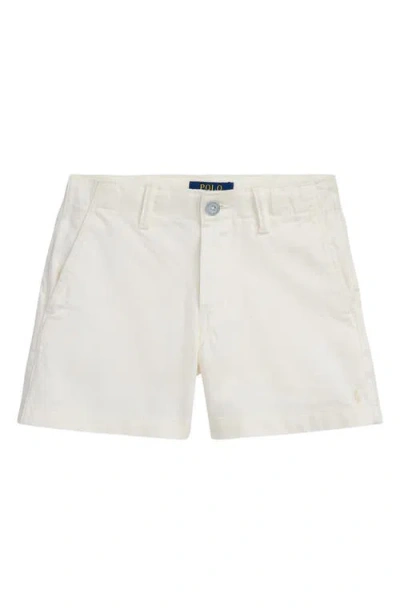 Polo Ralph Lauren Kids' Montauk Cotton Chino Shorts In Deckwash White