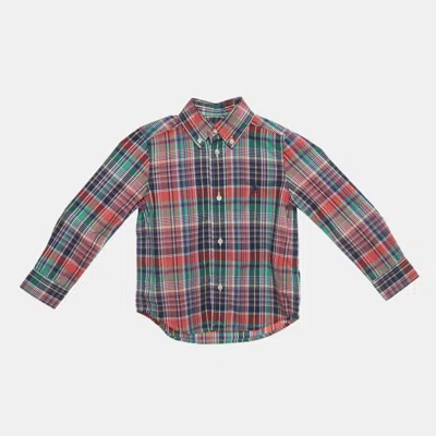 Pre-owned Polo Ralph Lauren Kids Multicolor Checks Cotton Shirt 3yrs