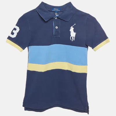 Pre-owned Polo Ralph Lauren Kids Multicolour Cotton Pique Polo T-shirt 7 Yrs