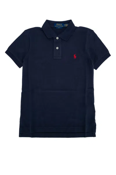 Polo Ralph Lauren Kids Navy Blue Piquet Polo Shirt