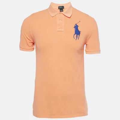 Pre-owned Polo Ralph Lauren Kids Orange Cotton Polo T-shirt Xl/18-20 Yrs