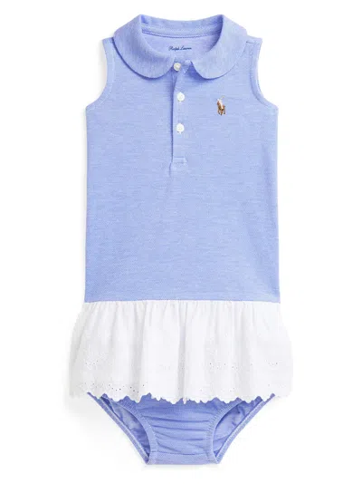 Polo Ralph Lauren Kids 'oxford' Dress In Blue