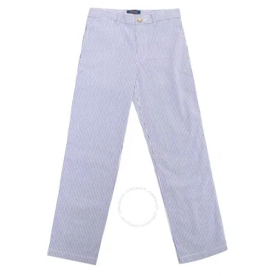 Polo Ralph Lauren Kids Pinstripe Trousers In Blue