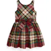 Polo Ralph Lauren Kids' Plaid Sleeveless Dress In Multi