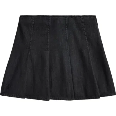 POLO RALPH LAUREN POLO RALPH LAUREN KIDS' PLEATED DENIM SKIRT