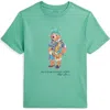 Polo Ralph Lauren Polo Bear Cotton Jersey Tee In Vineyard Green Bear
