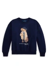 Polo Ralph Lauren Kids' Polo Bear Fleece Graphic Sweatshirt In Black