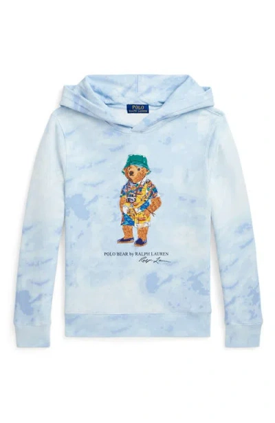 POLO RALPH LAUREN POLO RALPH LAUREN KIDS' POLO BEAR FRENCH TERRY GRAPHIC HOODIE