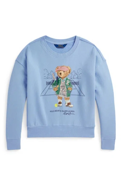 POLO RALPH LAUREN POLO RALPH LAUREN KIDS' POLO BEAR FRENCH TERRY GRAPHIC SWEATSHIRT