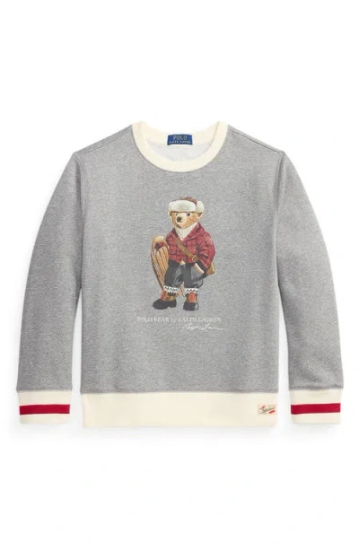 POLO RALPH LAUREN POLO RALPH LAUREN KIDS' POLO BEAR FRENCH TERRY GRAPHIC SWEATSHIRT
