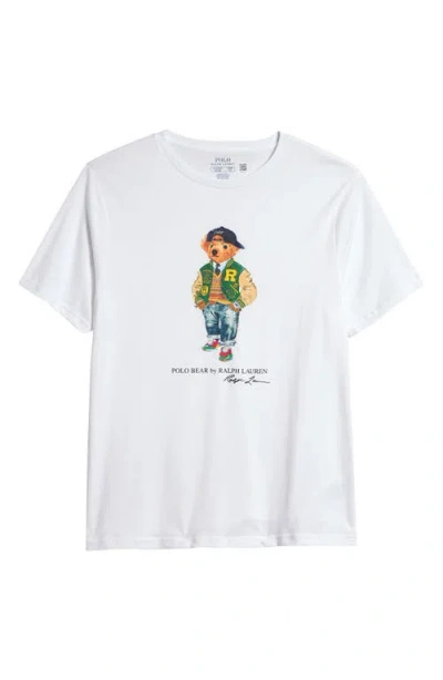 Polo Ralph Lauren Kids' Cotton Polo Bear T-shirt In Weiss 1