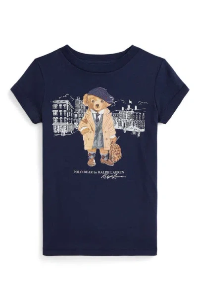 POLO RALPH LAUREN POLO RALPH LAUREN KIDS' POLO BEAR GRAPHIC T-SHIRT