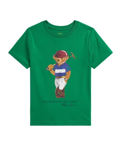 Polo Ralph Lauren Kids Polo Bear Print T-shirt In Green