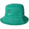 Polo Ralph Lauren Big Boys Polo Bear Twill Bucket Hat In Haven Green