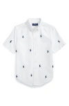 Polo Ralph Lauren Little Boy's & Boy's Logo Embroidered Oxford Short-sleeve Shirt