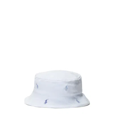 Polo Ralph Lauren Kids Polo Pony Embroidered Bucket Hat In Gray