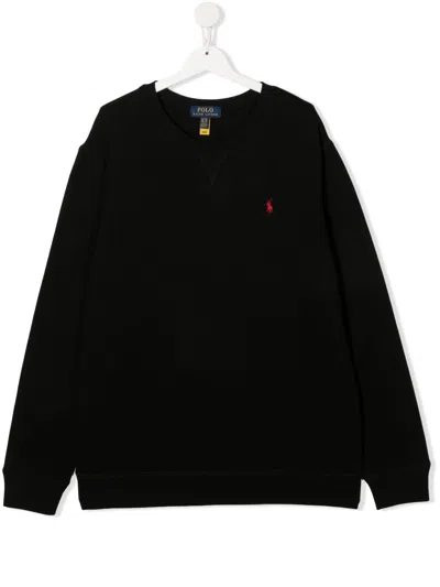 Polo Ralph Lauren Kids Polo Pony Sweatshirt In Black