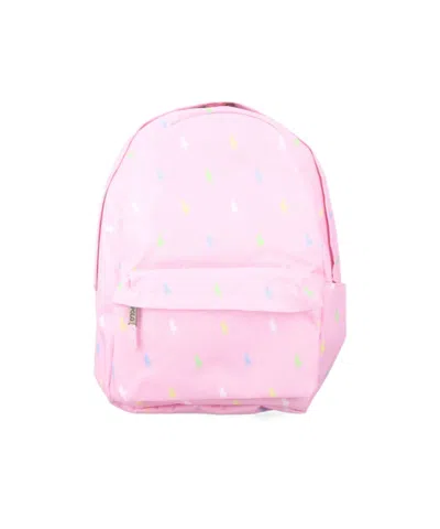 Polo Ralph Lauren Kids Polo Pony Zip-up Backpack In Pink