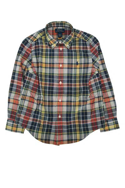 Polo Ralph Lauren Kids Polo Shirt In Creamnavymulti