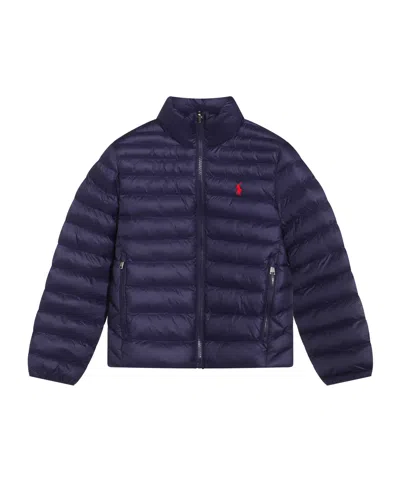 Polo Ralph Lauren Kids' Quilted Bomber Jacket In Blue