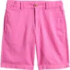 Polo Ralph Lauren Kids' Preppy Flat Front Linen & Cotton Shorts In Laguna Pink