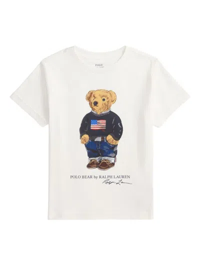 Polo Ralph Lauren Kids Printed T-shirt In White