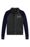 Polo Ralph Lauren Ralph Lauren Logo Fleece Jacket In Gray