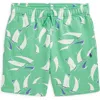 Polo Ralph Lauren Kids' Sailboat Print French Terry Shorts In Green