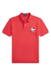 Polo Ralph Lauren Big Boys Scooter-embroidered Polo Shirt In Starboard Red