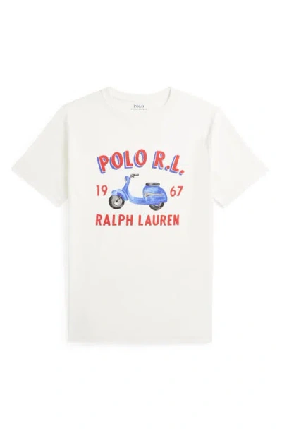 POLO RALPH LAUREN POLO RALPH LAUREN KIDS' SCOOTER GRAPHIC T-SHIRT