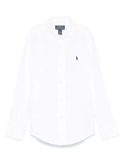 Polo Ralph Lauren Kids' Sport Shirt In White